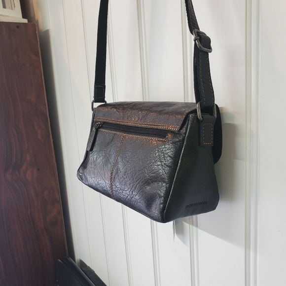 Black Leather Crossbody Purse 👛 - Picture 7 of 16
